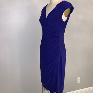 Ralph Lauren Purple Ruched Dress